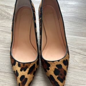 J Crew size 6 leopard print shoes